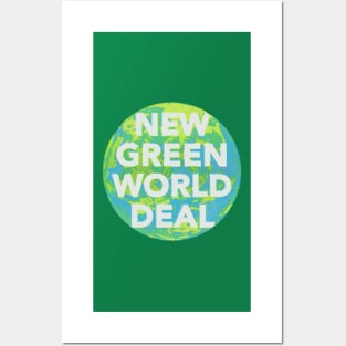 New Green World Deal Posters and Art